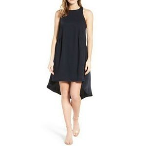 Pleione Ruffled High/Low Shift Dress
